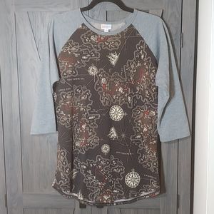 LuLaRoe Randy baseball tee